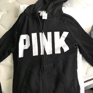 NWT VS black zippered jacket, size XS